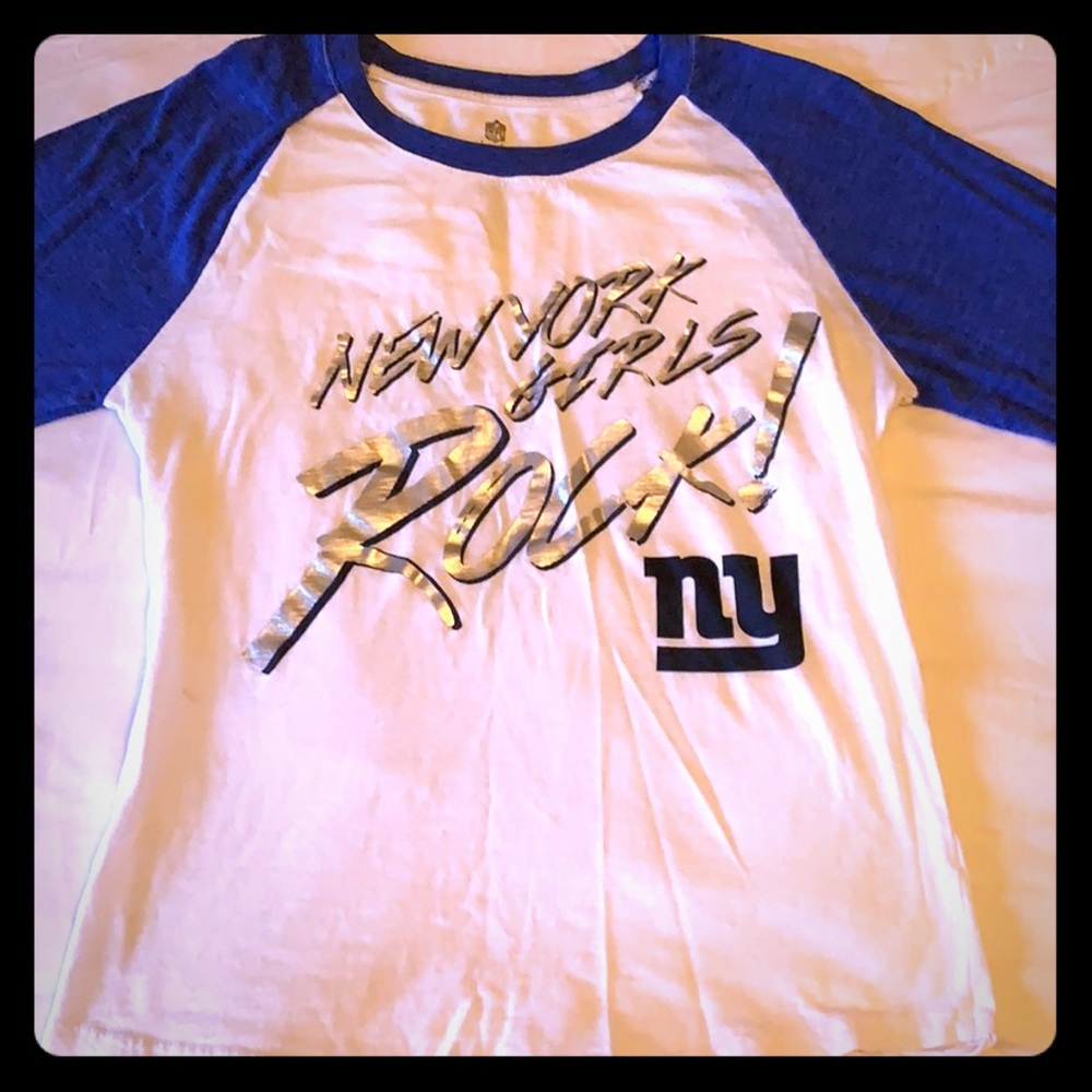 NFL NY GIANTS 3/4 length sleeved shirt
